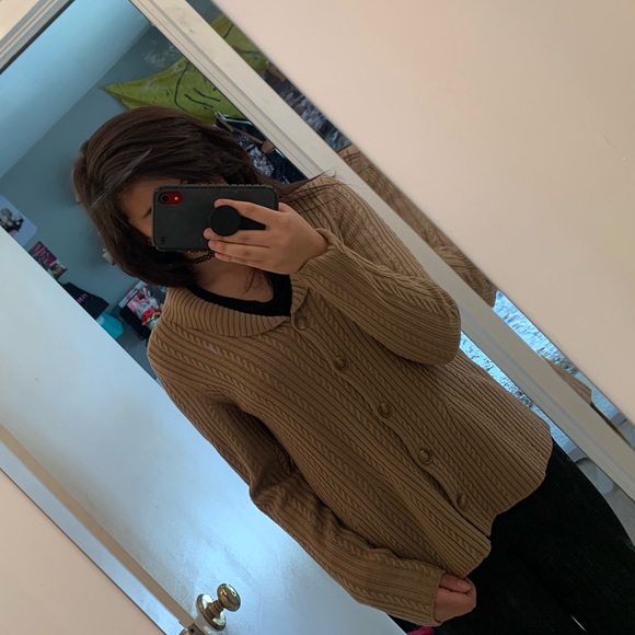 beige ann taylor button up sweater - Picture 5 of 5